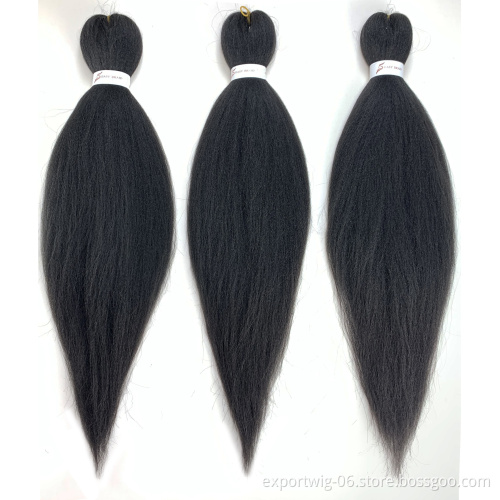 wholesale ombre color synthetic hair ez braid private label pre stretched braiding hair bulk 26inch Ombre Color Prestretched